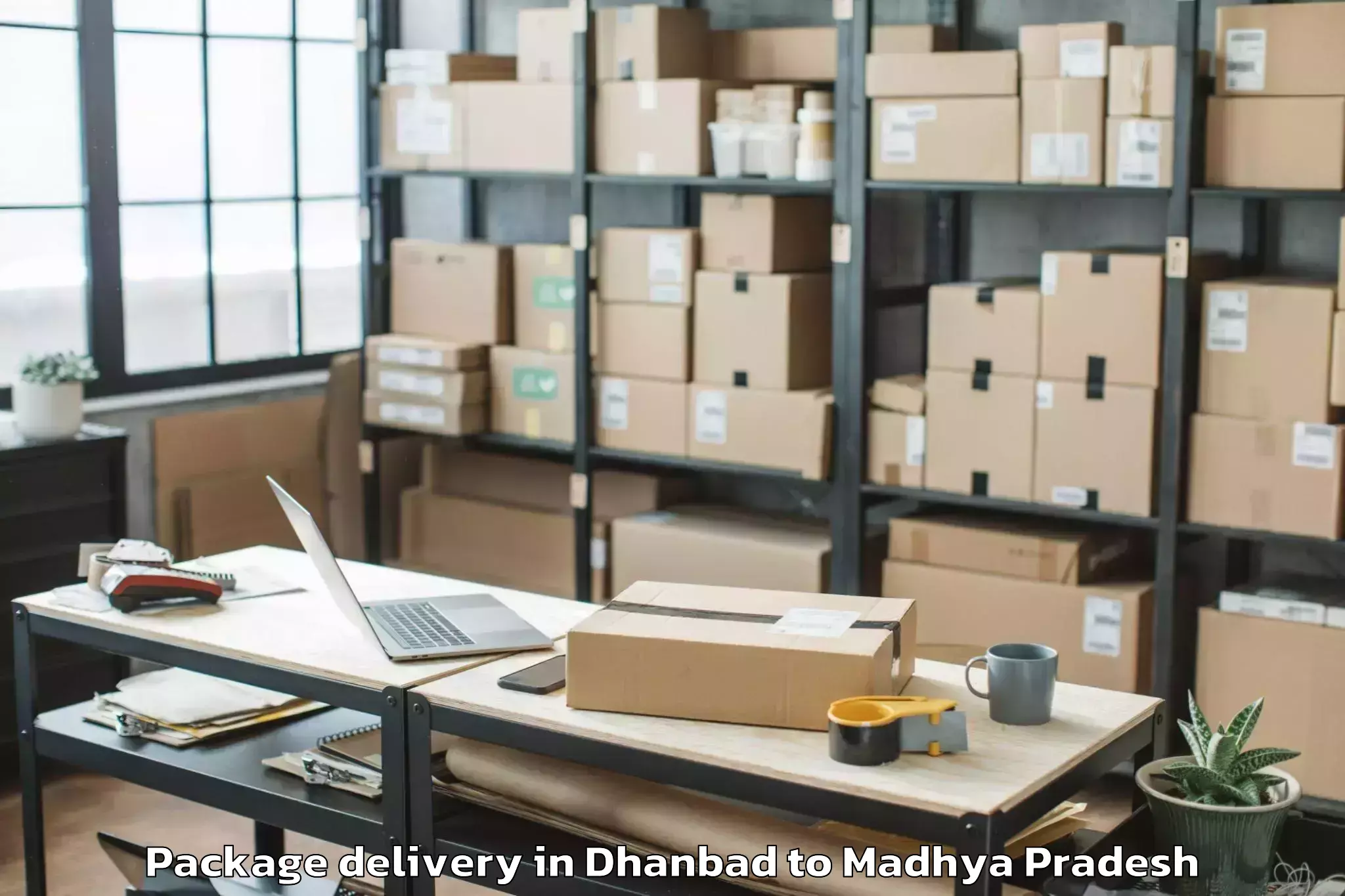 Reliable Dhanbad to Jawad Neemuch Package Delivery